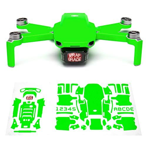 Wrapgrade Skin Compatible with DJI Mini 2 Main Unit NEON Green for Mini RC Monster Trucks Enthusiasts