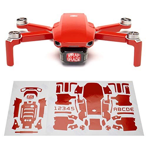 Wrapgrade Skin Compatible with DJI Mini 2 Main Unit Super RED for Mini RC Pickup Truck Enthusiasts
