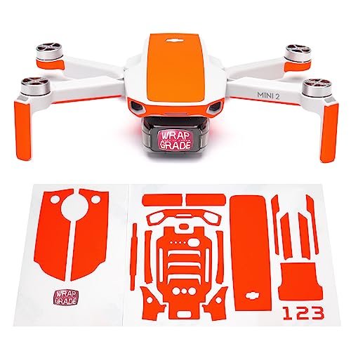 RC Willey Accent Chairs Inspired DJI Mini 2 Skin Sticker Set in NEON Orange