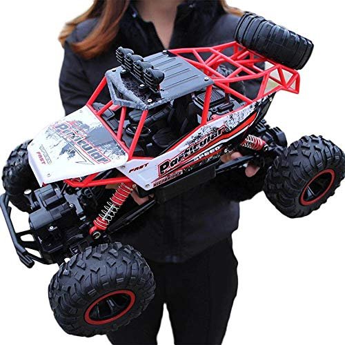 Mukola Large Scale RC Engines 1/12 Off Road Monster Truck Crawler with Head Lights 4WD All Terrains Remote Control Car Vehicle for Kids Adults