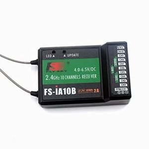 Flysky FS iA10B 10 Channel RC Receiver with PPM Output for Waldorf RC Enthusiasts Compatible with Multiple Transmitters