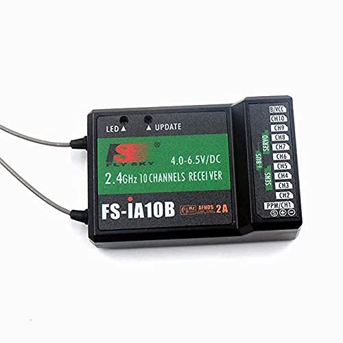 Flysky FS iA10B 10 Channel RC Receiver with PPM Output for Waldorf RC Enthusiasts Compatible with Multiple Transmitters