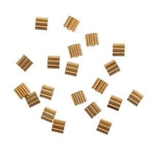 Scicalife 20 Pcs Small Copper Gear 2mm 9 Tooth Aircraft Parts Toy Model Spindle Pinion Shaft Hole Mechanical Gear