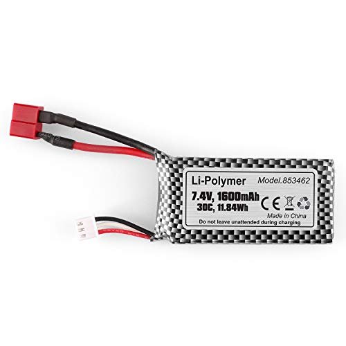 HAIBOXING 1/12 Scale RC Cars Spare Parts 7 4V 1600mAh Soft Pack Li po Battery T2119 for HBX 2995 905 903 903A RC Cars San Jose CA