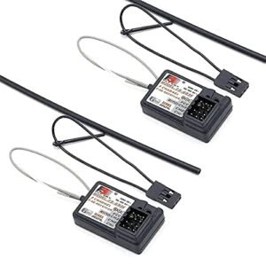 Flysky FS GR3E AFHDS 2.4G 3CH Receiver for RC Boat Simulator Compatible with FS GT2 GT2B GT3B GT3C FZ IT4S Transmitters 2PCS