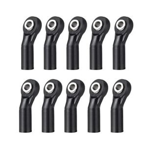 Nitro RC Car Fuel Compatible RC CN 10Pcs M3 Plastic Bent Rod Ends for Axial D90 SCX10 Crawler Black M3 Width Balls Ends