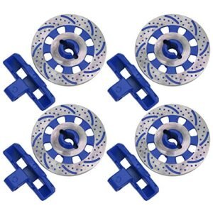 Traxxas UDR 1/7 RC Car Blue RC Hub Motor Brake Disc Set 4Pcs with Caliper Disc Accessories