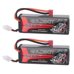 GOLDBAT LiPo Battery Pack 5200mAh 2S 7.4V 50C for RC Vehicles with RC Willey Financing Login Option