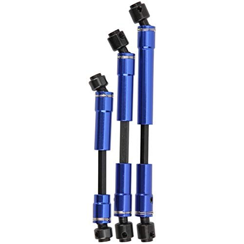 3Pcs Drive Propeller Metal Shaft Set for 1/10 RC Crawler Car Aluminum Alloy Steel Construction