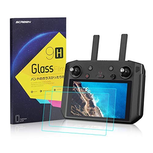 SEASKY 2 Pack HD Tempered Glass Screen Protector for Classic RC Car Kits DJI RC Pro Smart Controller Mavic 3 Cine Pro Classic Mavic 2 Pro Zoom Air2S Drone Remote Controller Accessories Anti Scratch