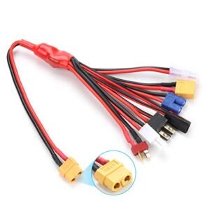 HobbyPower RC Truck 1 8 Lipo Battery Charger Adapter Connector Splitter Wire 8 in 1 Octopus Convert Cable to XT60 Plug Lead Cable