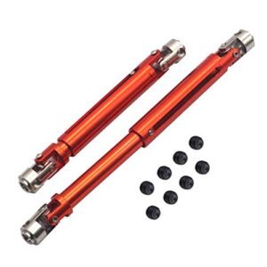 Vgoohobby 2Pcs Aluminium Drive Shaft Joint CVD 103 148mm for Axial SCX10 AX10 Tamiya CC01 D90 RC4WD TF2 1/10 RC Rock Crawler Upgrade RC Portland