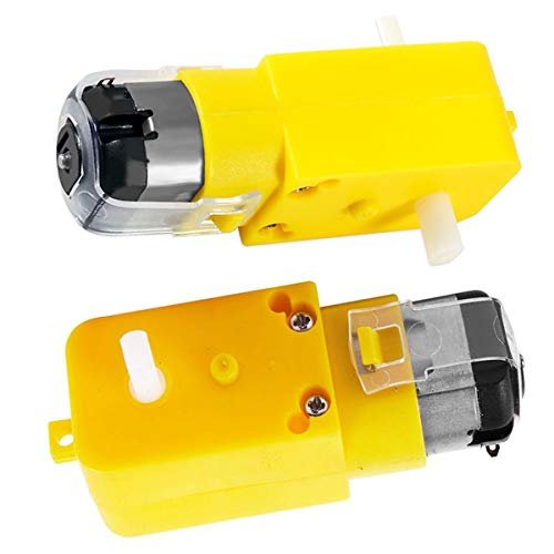 2 Pack Dual Shaft DC 3V 6V Gear Motors TT Motor for Gas Powered RC Car Motors Robot Smart Car Toys