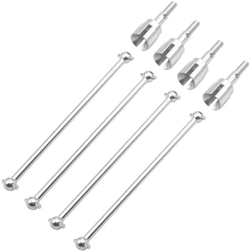 Vgoohobby 89.5mm Steel Dogbones Drive Shaft Stub Wheel Axle Set Compatible with RC Exceed Truck Redcat Volcano HSP 1/10 Scale Models