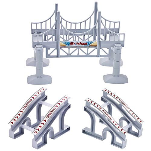 QUOXO RC Slope Plane Bridge Tracks Accessories Replacement for DIY Tracks Playset