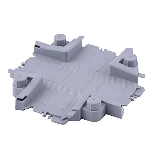 QUOXO Toy Track Accessory Replacement Only Grey Crossroad for Tracks Cars Compatible with Nitro Fuel for RC Cars