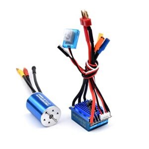 Best 1/16 RC Truck 2435 3300KV Brushless Motor with 25A ESC Speed Controller for High Performance Racing