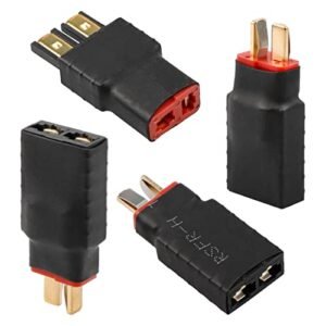 Acekeeps RC Battery Charger Adapter Compatible with TRX Connector to Deans for Charging or Converting Battery Plugs (4-Pack)