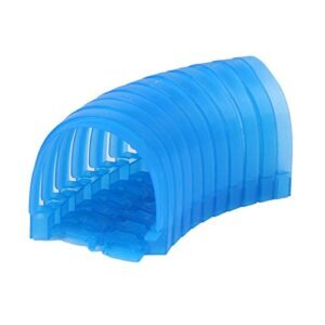 QUOXO DIY Flexible Race Track Tunnel Accessory for FS Racing RC Cars Blue 8pcs Rails