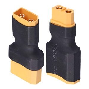 Acekeeps XT60 to XT90 Male Female Adapter Connector for RC Lipo Battery Charger Charging or Converting Plugs (2-Pack)