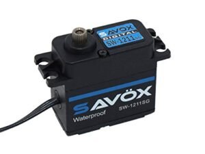 Savox SW1211SG BE Waterproof High Voltage Digital Servo 0.08sec 347.2oz at 7.4V Black Edition