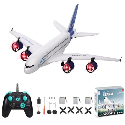 GoolRC A380 EPP RC Wing 2.4G 3CH Remote Control Airplane Easy to Fly for Beginners with 3 Batteries