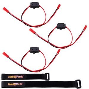 HobbyPark RC Trucks Pulling Boats on Trailers On Off Switch with JST Connectors 3 Pack