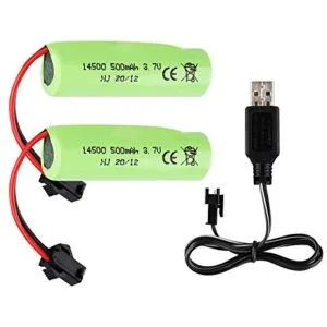 FPVERA 2 Pack 500mah 3.7V Li ion Rechargeable Batteries for the Best Small RC Boat and Remote Control Toy Cars