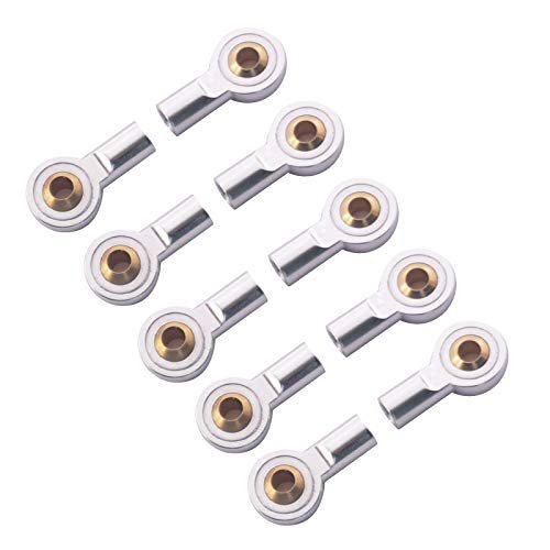 Vgoohobby 10Pack Aluminum M3 Link Rod Tie Rod End Ball Head Joint Holder for Redcat Rampage RC Truck Axial HSP Traxxas HPI 1/10 Scale Models 18mm