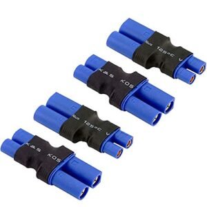 RC EC5 to EC3 Plug Adapter Connector 2Pair Set for FPV Drone Car Lipo NiMH Battery Charger ESC