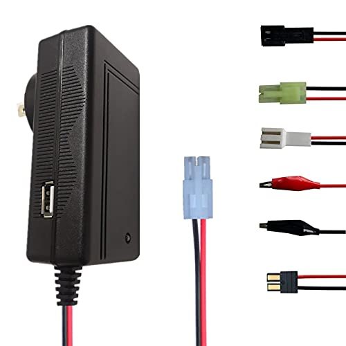 Sourcingpower 7 2V 8 4V 9 6V RC Battery Charger for Aussie RC Hobbies with Traxxas and Tamiya Connectors
