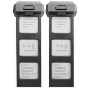 2PCS 7.4V 2800mAh HS720 Folding Brushless Quadcopter Drone Replacement Lithium Battery