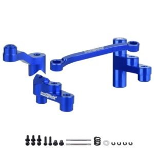HobbyPark Aluminum Spring RC Servo Saver Steering Bellcrank Retainer Parts for Traxxas 1 18 LaTrax Teton Desert Prerunner Rally SST Navy Blue