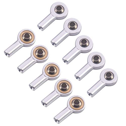 ShareGoo 10Pcs Aluminum M2 Tie Rod End Ball Joint Link for RC Truck Pulling RC Boat HSP Tamiya Mini 4WD