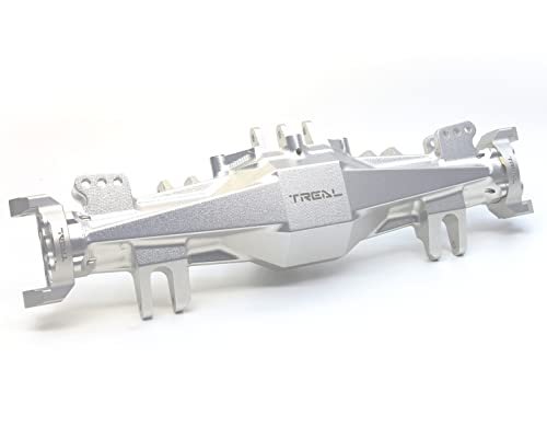 Treal Aluminum 7075 CNC Billet RC Wheels Front Axle Housing for Losi LMT Silver
