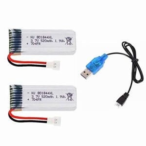3.7V 520mAh Lithium Battery for Hubsan X4 Plus H107P Remote Control Helicopter Aircraft