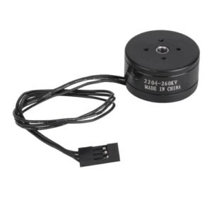 RC Creppel 260KV Brushless Motor 1.3A 80T Hollow Shaft for Gimbal RC Drones and Camera