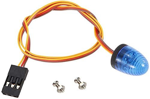 WONFAST Ultra Bright LED Police Flash Light for RC Car Dump Truck with 5 Modes Rotating Strobe Lamp Compatible with 1 8 1 10 1 14 Scale Models