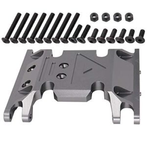 Treehobby Custom RC Rock Crawler Parts Aluminum Alloy Gearbox Base Center Skid Transmission Plate for AXIAL SCX10 II 1 10 Scale Upgrade