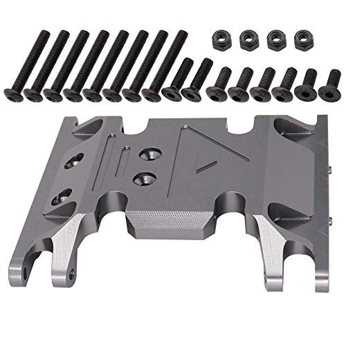 Treehobby Custom RC Rock Crawler Parts Aluminum Alloy Gearbox Base Center Skid Transmission Plate for AXIAL SCX10 II 1/10 Scale Upgrade