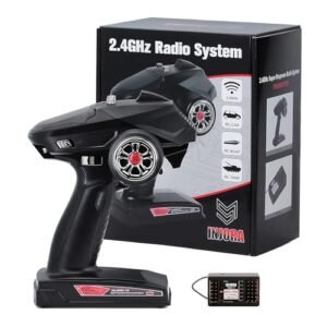 INJORA T6DC 2.4GHz 6CH RC Transmitter and Receiver for 1 10 RC Car Upgrade Parts