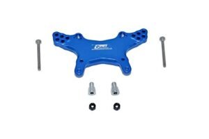 GPM Racing Aluminum Front Damper Mount Upgrade for Dodge Ram 2500 RC Truck and Losi 1/18 Mini T 2.0 2WD Stadium Truck Blue