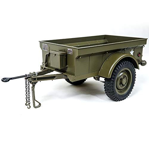 ROCHOBBY 1 6 Scale Plastic Trailer for MB 339 RC Jet and 1941 MB Scaler RC Car Vehicle Models