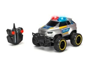 DICKIE TOYS RC Police Offroader Remote Control Toy Car with Light and Sound Effects