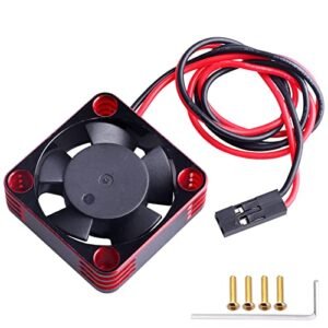 HobbyPark RC Brushless Motor Cooling Fan for 1/8 Scale RC Sprint Car 540 550 Motors Black Red