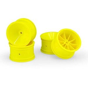 J Concepts Inc Mono 2.2 Rear Wheel Yellow 4 RC10 RC10B2 RC10B3 JCO3404Y Electric Car Truck Option Parts for J Concept RC Body