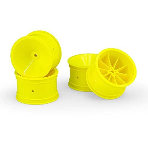 J Concepts Inc Mono 2.2 Rear Wheel Yellow 4 RC10 RC10B2 RC10B3 JCO3404Y Electric Car Truck Option Parts for J Concept RC Body