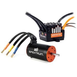 Spektrum Firma 85A Brushless Smart ESC and 3300Kv Sensorless Motor Combo SPMXSEMC01 Ideal for RC Hovercraft Brushless Motor Enthusiasts