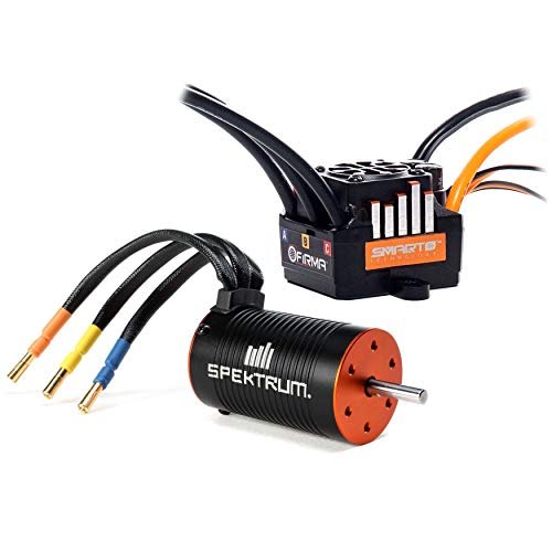 Spektrum Firma 85A Brushless Smart ESC and 3300Kv Sensorless Motor Combo SPMXSEMC01 Ideal for RC Hovercraft Brushless Motor Enthusiasts