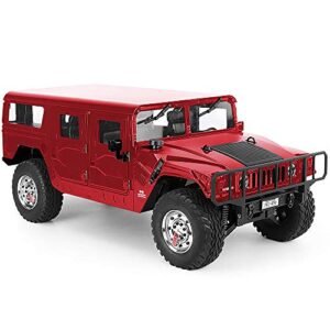 M983 Hemtt Oshkosh 8x8 Military Truck RC 1 10 Scale Crawler Metal Chassis 4WD RTR Standard Red